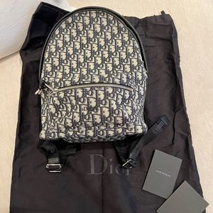 SOLD! Dior Backpack - Navy Oblique Print